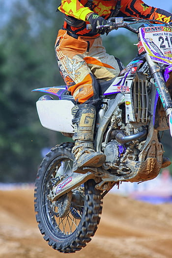motocross, murdărie motocicletă, Călărie în aer liber, timpul zilei, Costum de motocicletă Fox, motocicletă motocicletă cu murdărie neagră gri gri, Competiție cu motocross, Rider Salt, Abilitate de viteză, Costum de vulpe galben portocaliu, murdărie