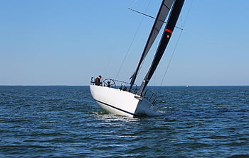 zeilboot, zeil-, schip, boot, jacht, zee, water, bodden, natuur, het zeilen, regatta