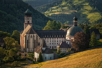 klášter, architektura, kostel, náboženství, historický, budova