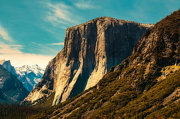 el capitan, yosemitu, hory, čisté nebe, Skalní formace, nádherný výhled, přírodní krajina, venkovní scenérie, fotografování přírody, cíl cesty, zážitková turistika