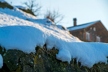 wall, snow, winter, snowdrift, cold, frost, morschach, nature, switzerland, landscape, closeup