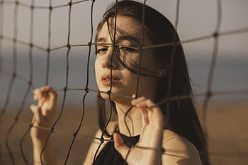 modèle, portrait, femme, fille, jeunesse, belle, pose, expression, regarder, vue, visage