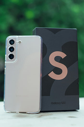 Samsung Galaxy S22, detail, venkovní nastavení, chytrý telefon, Box produktu, technologie, mobilní telefon, Fotoaparát, obal, elektronika, přírodní pozadí
