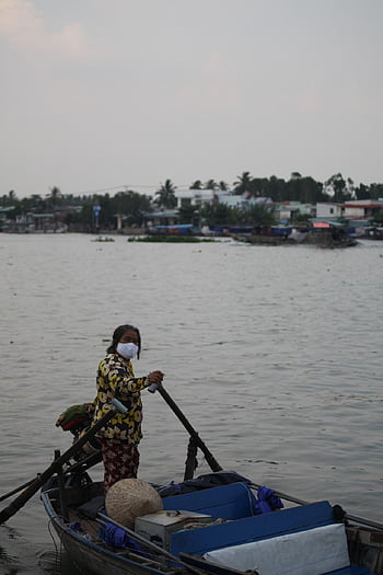 Vietnam, Mekong, delta del Mekong, viaggio in barca, flusso, mercato, mercato fluttuante, barca, nave, trasporto, commercio