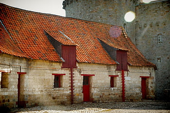building, farm, farmyard, medieval, deposit, former, old, storage, olhain, hauts De France