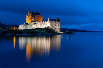 eilean Donan, castle, fortress, eilean, citadel, architecture, building, structure, edifice, facade, masonry
