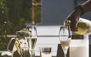 drink, alcohol, sparkling Wine, glass, bottle, to Celebrate, champagne, give A