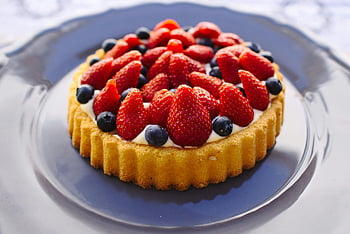 gyümölcs torta, friss eper, Áfonya, házi desszert, remek torta, gyümölcsöntetek, desszert fotózás, édes élvezet, bogyós torta, gyümölcs desszert, torta recept