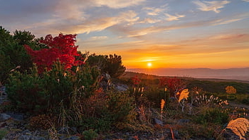 sunset, dusk, scenic, evening Atmosphere, nature, evening Sky, afterglow, mood, fall, autumn Landscape, autumn Mood