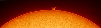 slunce, sluneční skvrny, prominence, astrofotografie, SunSpot 2625, C3.8 vzplanutí, Lunt LS152THA, B34, powermate, Grasshopper 3, Fotoaparát