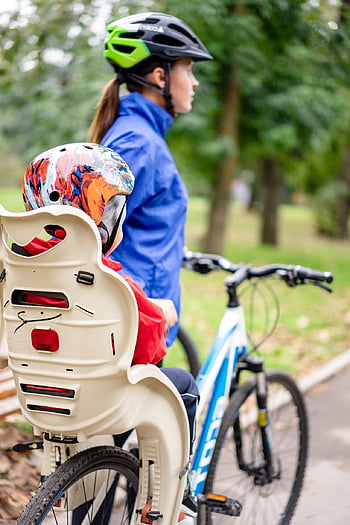 mère et fils, balade à vélo, vélo, parc, en plein air, famille, casque, fils, enfant, unité, équitation
