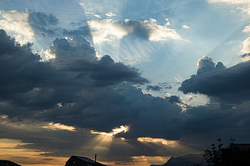 luce, natura, umore, sole, Alba, colore, cielo, tempo metereologico, nuvole, ombra, raggio