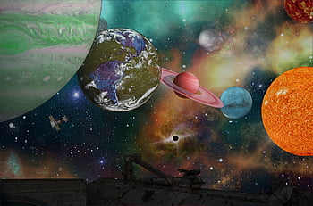 galaxy, planets, Wallpaper, universe, earth, moon, windows Wallpaper, stars, cool Backgrounds, space, starry Sky