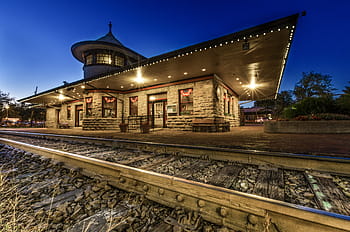 Amtrak, Train Station, Kirkwood Missouri, Blue Hour, Train Tracks, United States, Philip Leara, St. Louis, Missouri, Museum, Volunteers