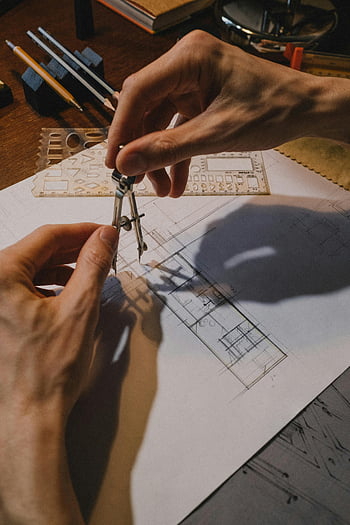 man hands, compass, architectural blueprint, drafting tools, detailed shot, sketch, architectural design, precision drawing, blueprint drafting, drafting compass, architectural sketch
