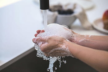 ruční praní, hygiena, čistota, Pěnivé mýdlo, kohoutek, detail, mytí rukou, voda, mýdlové bubliny, osobní hygiena, zdraví