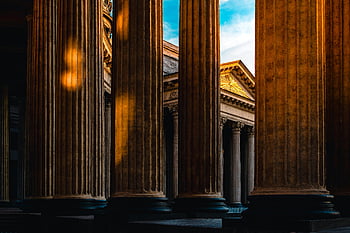 neoclassical architecture, golden light, neoclassical columns, timeless architecture, brown photo, architectural columns, classical design, historic building, architectural details, neoclassical style, golden illumination