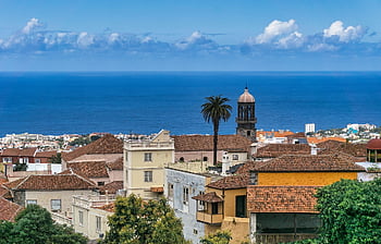 tenerife, la orotava, Kanári szigetek, városkép, épületek, építészet, vakáció, természet, sziget, tenger, óceán