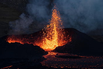 Vulkan, Lava, Island, Natur, Eruption, Feuer, Hitze, Universum, Krater