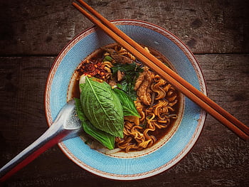 noodles, food, thailand, eat, boat Noodle, basil, asia, restaurant, asian, lunch, bangkok