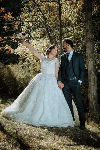 sposi, matrimonio, foto del matrimonio, nozze, sposa, sposo, sposa e sposo, marito e moglie, abito da sposa, coppia, relazione