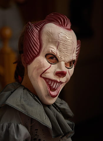 Halloween, costume di Halloween, Costume da Pennywise, pagliaccio spaventoso, maschera pennywise