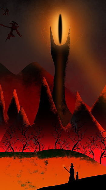le Seigneur des Anneaux, fantaisie, mordor, périple, foncé, sombre, Gandalf, mal, l'oeil de sauron, lotr, sauron