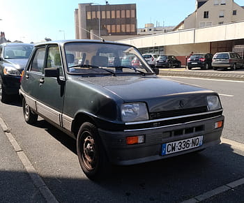 renault, 5, 1983, auto, bourges, Francie, vinobraní, vzácný, klasický, vozidlo, ulice
