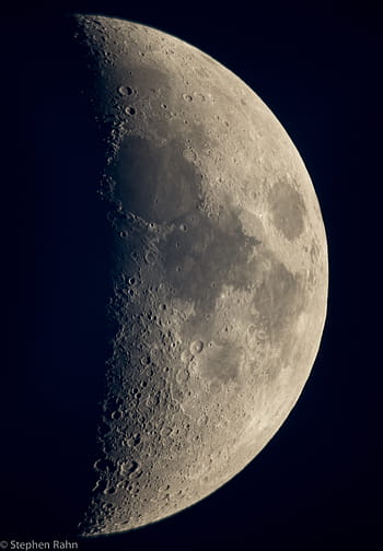 月、 ワックスがけ三日月、 1250mm、 2014年、 夜空、 天の、 月面、 クレーター、 天文学、 スペース、 暗い背景