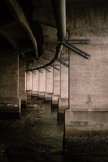 podjezd, voda, Příroda, trubka, architektura, kov, konstrukce, beton, Hnědá konstrukce, hnědý most