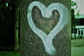 cuore, graffitti, dipingere, parete, spruzzatore, facciata, graffiti, creatività, spray, vandalismo, opere murarie