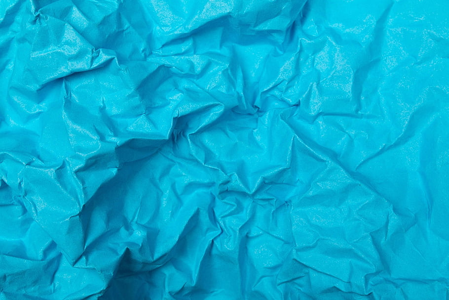 crumpled Paper, blue Paper, digital Scrapbooking, hd Wallpaper, digital Paper, wallpaper, background, colored Paper, texture, wrapping Tissue, ornament