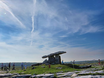 grafsteen, begrafenis, monument, graf, keltisch, Ierland, mijlpaal, Iers, steen, Blauwe Graftombe, blauwe steen