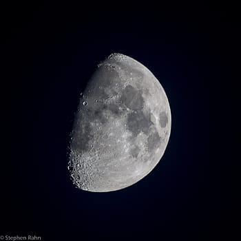 ワックスがけ、 ぎっしり、 月、 80mm、 70日、 2015年、 月面、 表面、 クレーター、 夜、 空