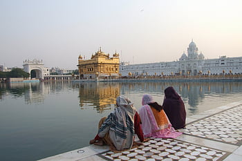 zlatý chrám, chrám sikh, chrám, jezero, poutník, poutní místo, harmandir sahib, Příroda, amritsar, Paňdžáb, Indie