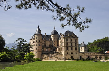 chateau De Vizille, castle, landmark, architecture, museum Of The French Revolution, museum, chateau, building, historical, lawn, vizille