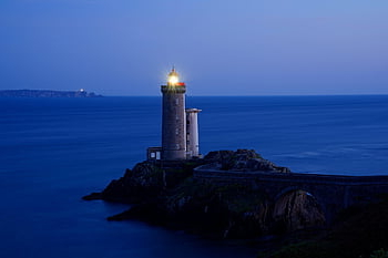 petit Minou Lighthouse, lighthouse, sea, ocean, side, rocks, travel, nature, sunset, france, evening