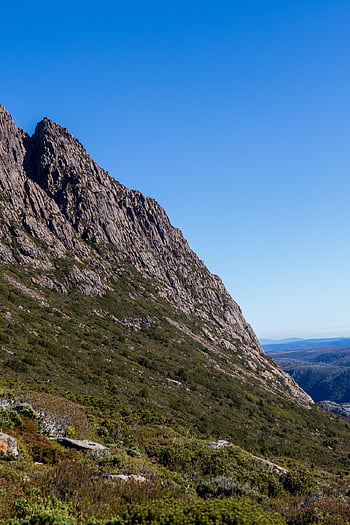 vagga berg, stenar, summit, berg, natur, tasmania, klättra