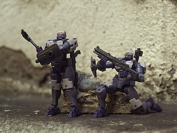 hexa Gear, small, plastic, model, kit, soldier, weapon, gun, hammer, shield, hexa