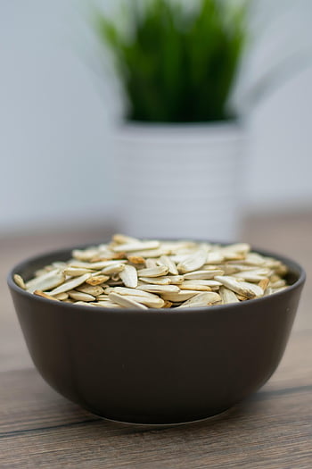 seeds, sunflower, bowl, snack, sunflowers Seeds, roasted Sunflower Seeds