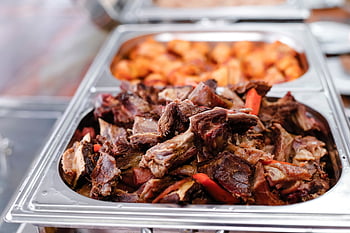 cibo, carne, pasto, pollo, fritte, cena, gamberetto, piatto, spuntino, cucina, frutti di mare