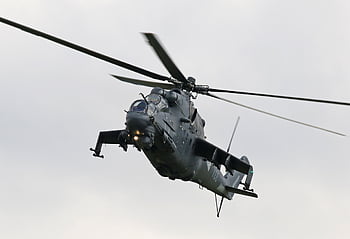 Mil Mi-24, helikoptéra, let, vojenský, Příroda, útočný vrtulník, vojenský vrtulník, zadní, letadlo, nebe, létající