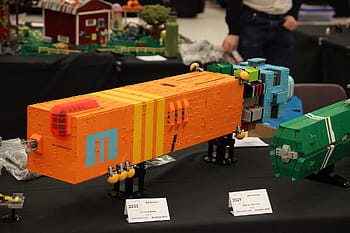 lego, convention, BrickCon, BrickCon 2016, model, spaceship, display, table, people, background, building