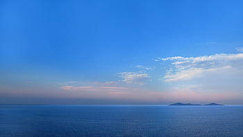 paesaggi marini, mare, oceano, oceano blu, mare blu, acqua, Isola di Skiatos, orizzonte, cielo blu, paesaggi, natura
