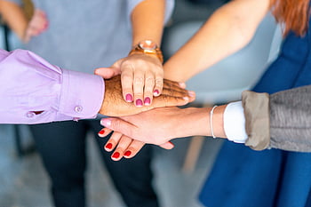 group hands, unity symbol, teamwork, diverse hands, close-up photo, joined hands, unity teamwork, hand stack, people hands, symbol unity, teamwork hands