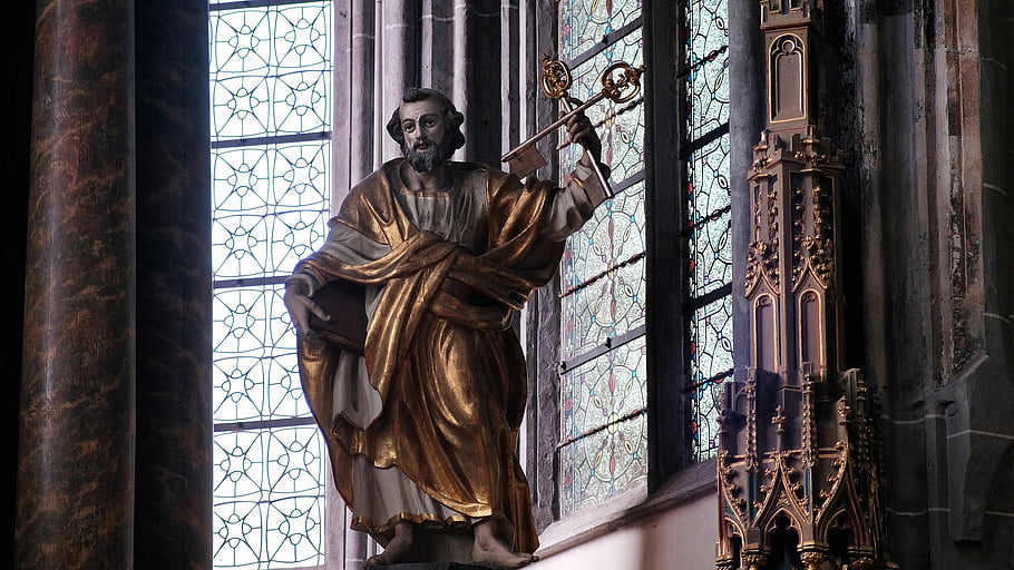statua, scultura, Chiesa, finestra, cappella, finestra con vetro temperato, cristianesimo, religione, architettura