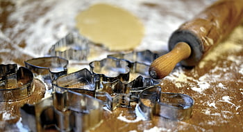 upiec ciasteczka, ausstechförmchen, ciastka świąteczne, Piec, wałek do ciasta, krajacz ciastek, świąteczne wypieki, Biszkopty, Sezon adwentowy, odetnij, ramekiny