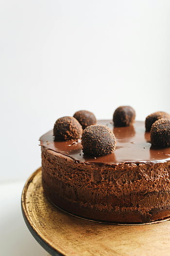 çikolatalı kek, tahta tabak, çikolatalı mus, trüf, Tatlı severler, Zengin Çikolata, kek tepesi, çikolata Truffles, tatlı pasta, çikolatalı tatlı, mus kek