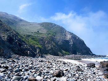 cabo de roca, Portugalsko, sintra, maják, mezník, oceán, letní, skalnaté, pláž, slunný, Příroda