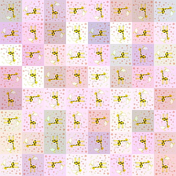 giraffe, pattern, art, hd Background, hearts, half Moon, stars, beautiful Wallpaper, scrapbook, design, wallpaper
